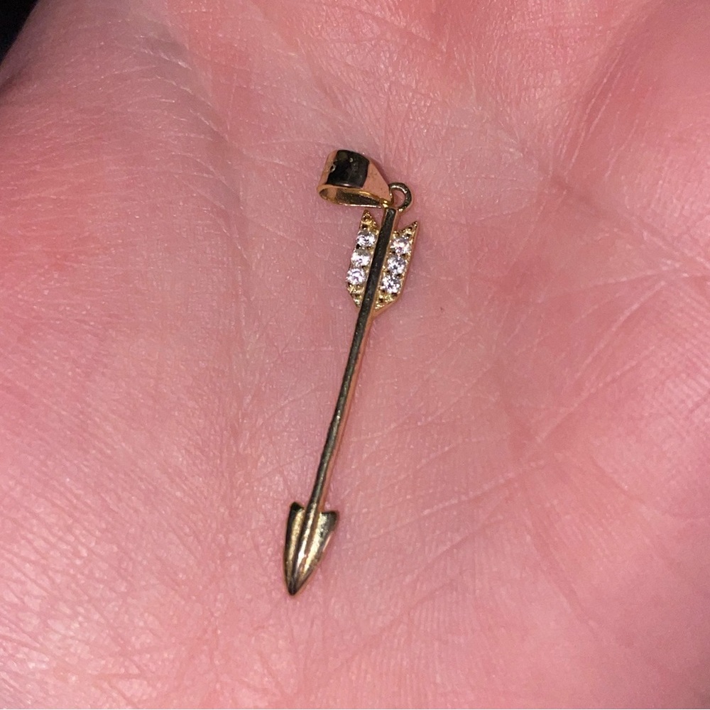 Golden arrow necklace charm. Chain not included. Never worn. More available.
